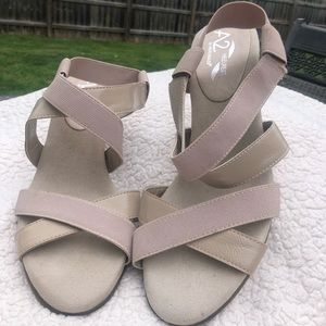 A2 by Aerosoles Beige Strappy Heeled Sandal